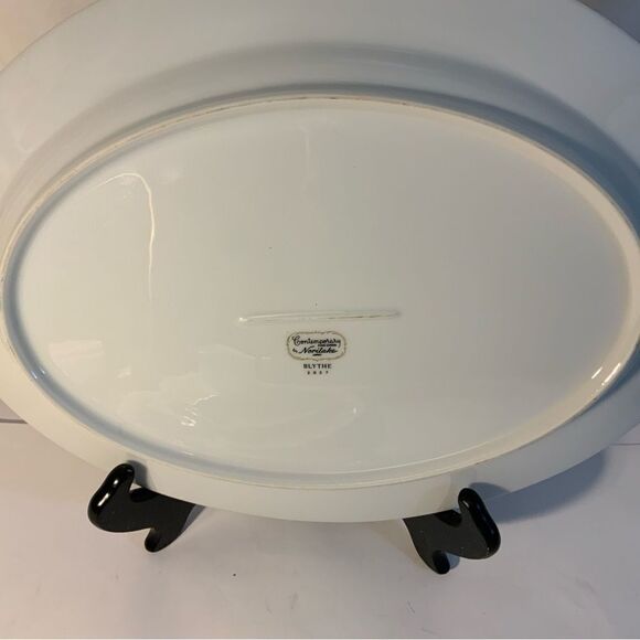 CONTEMPORARY FINE CHINA BY NORITAKE JAPAN BLYTHE 2037 FLORAL/SILVER TRIM - Picture 3 of 7